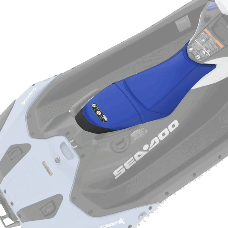 Tweepersoons zadel Spark 1up blauw (2024+) - Afbeelding 3